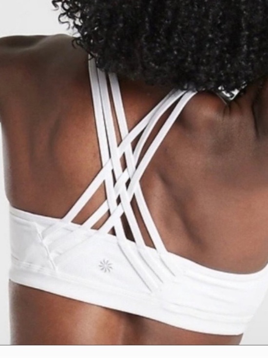 Athleta Other - Athleta Fully Focused White Sports Bra